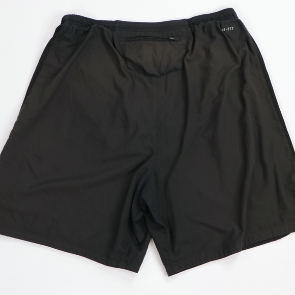 Vintage Nike Mini Swoosh Running Shorts Gray - Picture 5 of 7